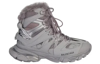 Balenciaga Track Hikers 'faux Fur Grey' In Gray