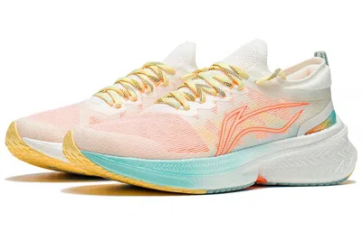 Li-ning (wmns)  Feidian Discovery 'white Pink Orange' In Animal Print