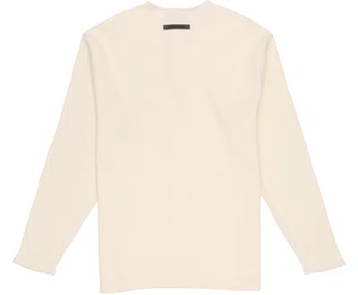 Essentials Fear Of God  Fw20 Thermal Long Sleeve Henley Tee 'cream'