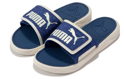 Puma Royalcat Comfort Slides 'denim' In Blue
