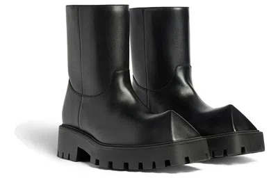 Balenciaga (wmns)  Rhino Booties 'black Smooth Calfskin'