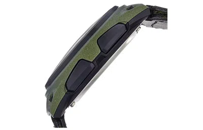 Casio Waterproof Sports Shockproof Mens Army Green Analog/digital Combo In Black