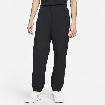 Nike Men's  Solid Color Woven Breathable Skateboard Sports Pants/trousers/joggers Black