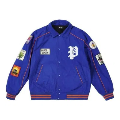 Palace Patches Cotton Bomber 'royal Blue'