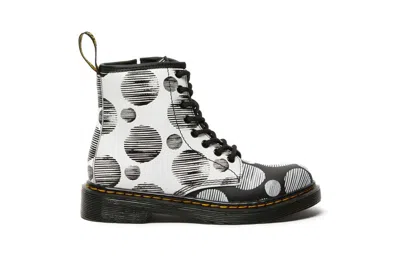 Dr. Martens' (ps) Dr.martens Polka Dot Boots 'white Black' In Multi