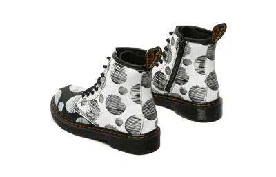 Dr. Martens' (ps) Dr.martens Polka Dot Boots 'white Black' In Multi
