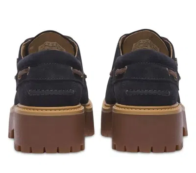 Timberland (wmns)  C.f. Stead Indigo Suede Stone Street Platform Boat Shoes 'dark Blue Suede' In Purple