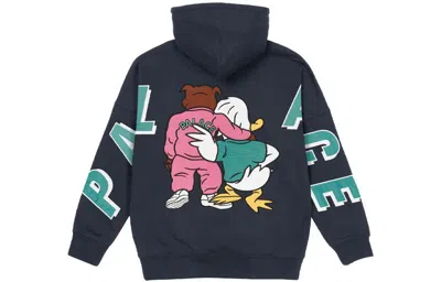 Palace Ss22 Dog And Duck Drop Shoulder Hoodie 'black'