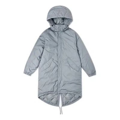 Converse Down Long Trench Coat 'grey' In Gray