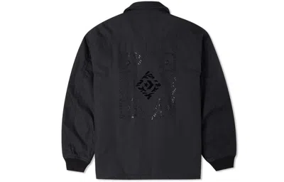 Converse New Year Series Logo Printing Lapel Sports Jacket Dark Black