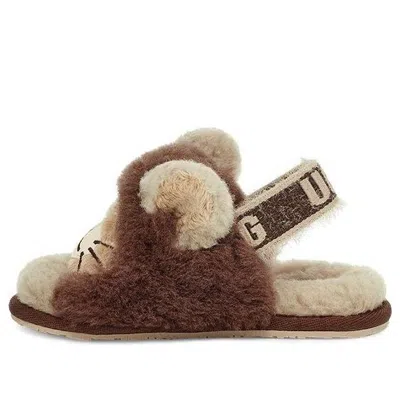Ugg (td)  Fluff Yeah Slide Lion Stuffie 'sand Chocolate'