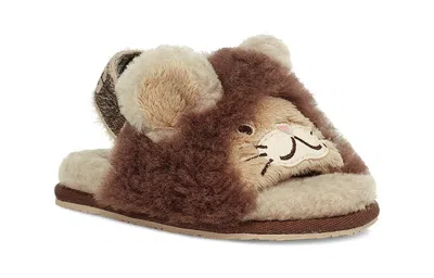 Ugg (td)  Fluff Yeah Slide Lion Stuffie 'sand Chocolate'