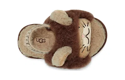 Ugg (td)  Fluff Yeah Slide Lion Stuffie 'sand Chocolate'