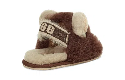 Ugg (td)  Fluff Yeah Slide Lion Stuffie 'sand Chocolate'