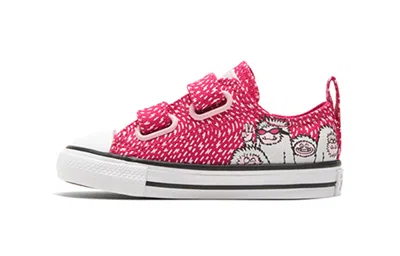 Converse (td)  Chuck Taylor All Star 2v Pink Snowman Low 'pink Blue' In Red