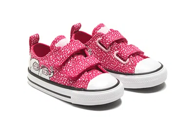 Converse (td)  Chuck Taylor All Star 2v Pink Snowman Low 'pink Blue' In Red