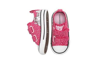 Converse (td)  Chuck Taylor All Star 2v Pink Snowman Low 'pink Blue' In Red