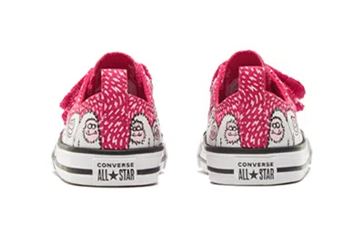 Converse (td)  Chuck Taylor All Star 2v Pink Snowman Low 'pink Blue' In Red