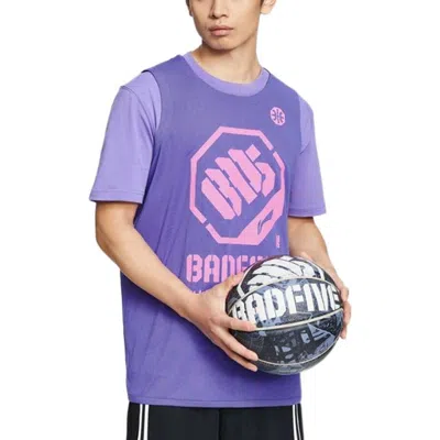 Li-ning X Jon Burgerman Badfive Reversible Basketball Jersey 'purple Pink'