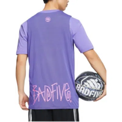 Li-ning X Jon Burgerman Badfive Reversible Basketball Jersey 'purple Pink'