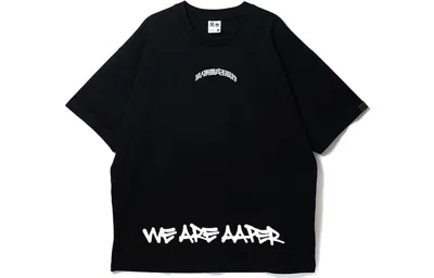 Li-ning X Aape Badfive Graphic Loose Fit T-shirt 'black'