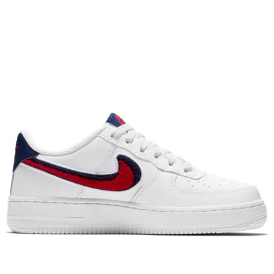 Nike (gs)  Air Force 1 Lv8 'chenille Swoosh' In White