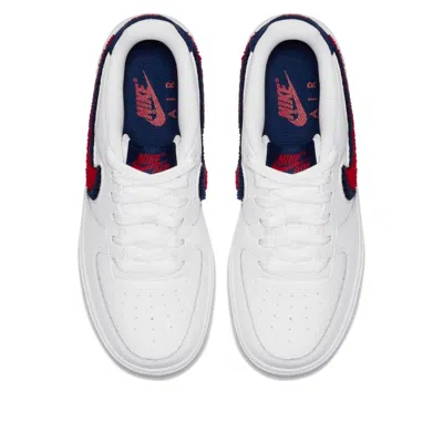 Nike (gs)  Air Force 1 Lv8 'chenille Swoosh' In White