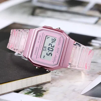 Casio Retro Fashion Analog-digital Watch 'pink'
