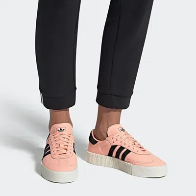 Adidas Originals (wmns) Adidas Sambarose 'clear Orange Core Black' In Pink