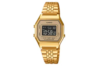 Casio Classical Vintage Square Waterproof Unisex Mens Gold Digital