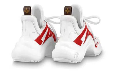 Pre-owned Louis Vuitton (wmns)  Lv Archlight Sneakers 'white Red' In Multi