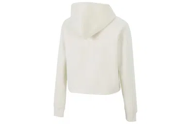 Puma (wmns)  Essential Metallic Cropped Hoodie 'beige' In White