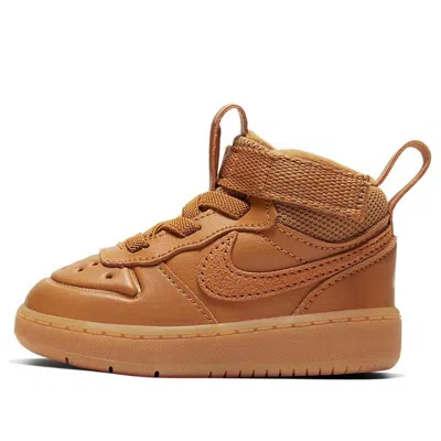Nike (td)  Court Borough Mid 2 Boot Wheat 'yellow Brown Yellow'