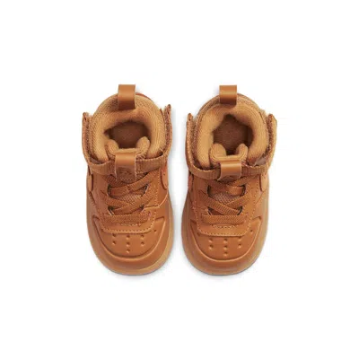 Nike (td)  Court Borough Mid 2 Boot Wheat 'yellow Brown Yellow'