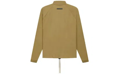 Essentials Fear Of God  Fw21 Half Zip Track Jacket Amber In Green