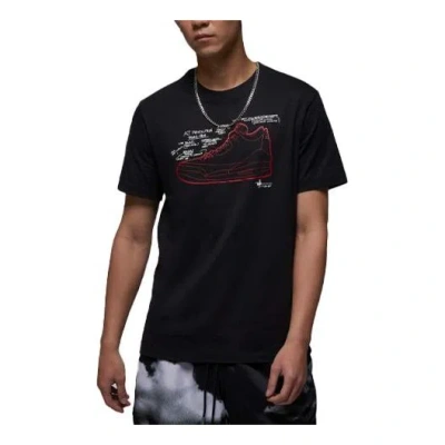 Air Jordan Sneaker T-shirt 'black'