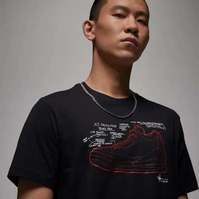Air Jordan Sneaker T-shirt 'black'