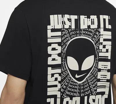 Nike Sportswear Printing Short Sleeve 'alien Black'