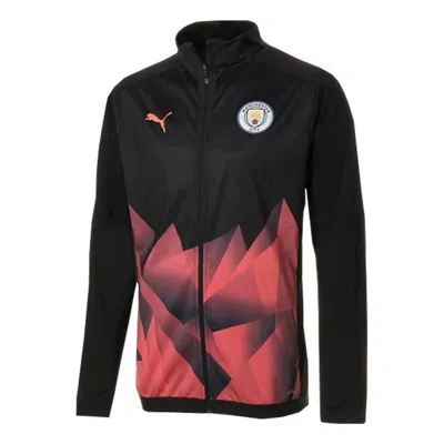 Puma Manchester City Stadium Jacket 'red' In Multi