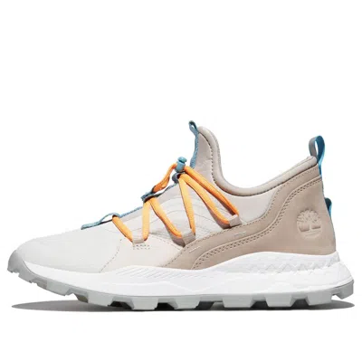 Timberland Brooklyn Leather And Fabric Oxford Trainers 'light Beige Mesh' In White