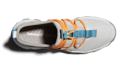 Timberland Brooklyn Leather And Fabric Oxford Trainers 'light Beige Mesh' In White