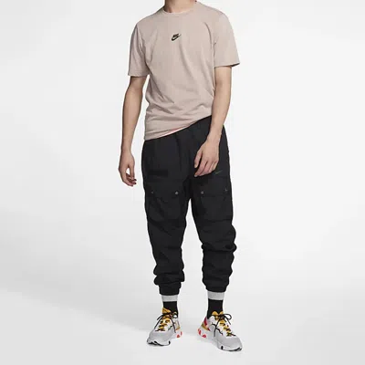 Nike Sportswear Drawstring Woven Casual Pants Black In Blue
