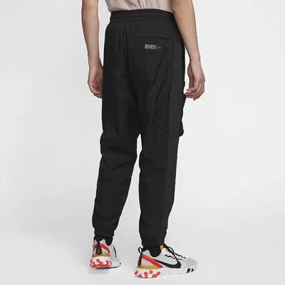 Nike Sportswear Drawstring Woven Casual Pants Black In Blue