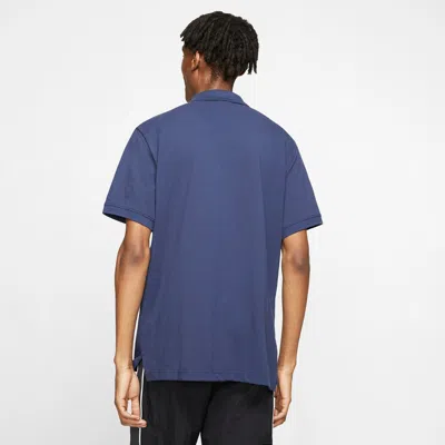 Nike Sportswear "midnight Navy/white" Polo Shirt In Black