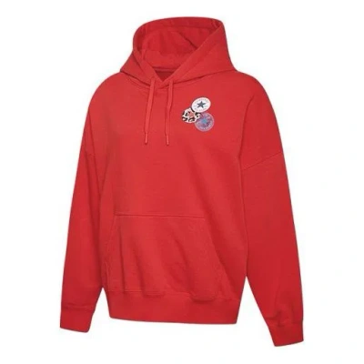 Converse (wmns)  Logo Printing Hooded Drawstring Red