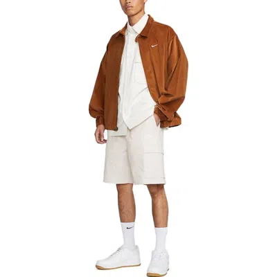 Nike Life Woven Military Short-sleeve Button-down Shirt 'white'