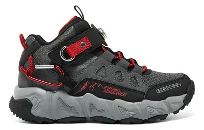 Skechers (gs)  Adventure Track 'black Red' In Gray