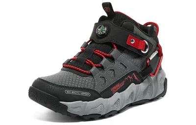 Skechers (gs)  Adventure Track 'black Red' In Gray