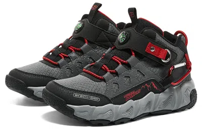 Skechers (gs)  Adventure Track 'black Red' In Gray