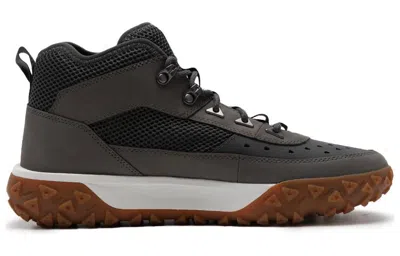 Timberland Greenstride Motion 6 Mid Fabric And Leather Waterproof Boots 'black' In Brown